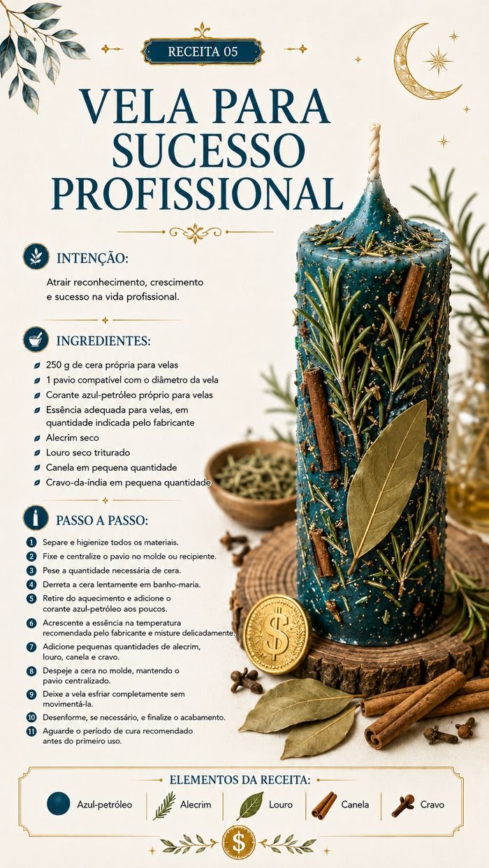 Receta 05 - Vela para el Éxito Profesional